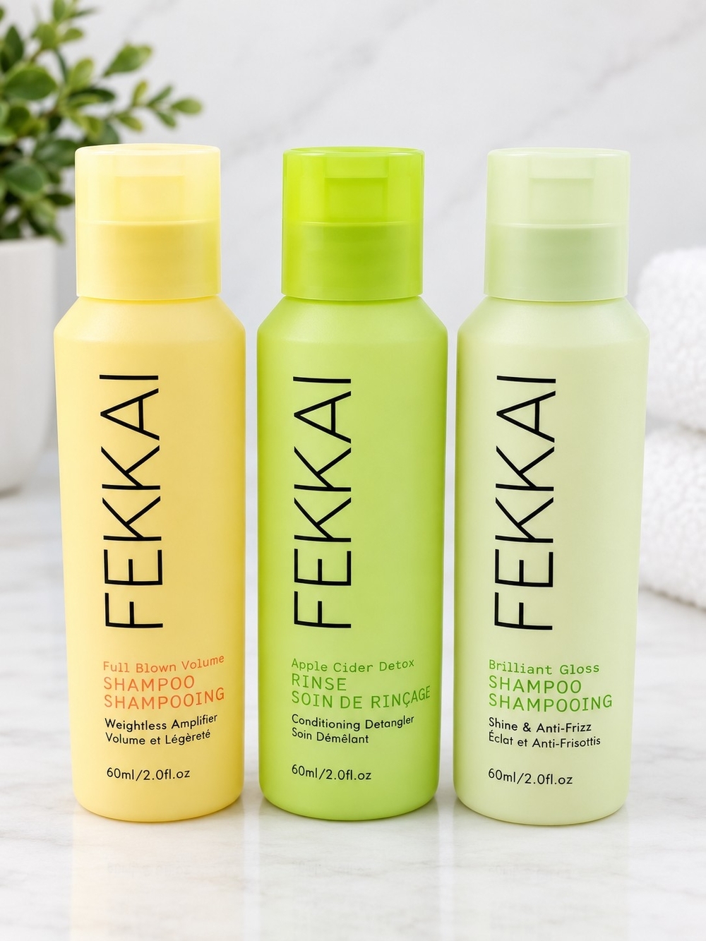 ✨ FEKKAI Hair Care Travel-Size Set – 3 Piece Bundle ✨